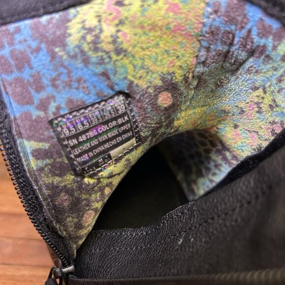 Skechers Womens 9.5 Parallel Double Trouble Black Wedge Booties Ankle Fall Boot - Picture 12 of 15